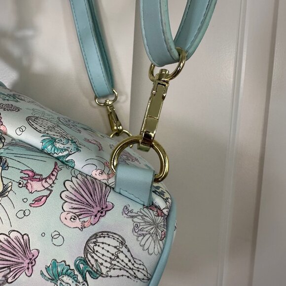Loungefly Disney The Little Mermaid Watercolor Under the Sea Micro Mini Backpack - Picture 15 of 15